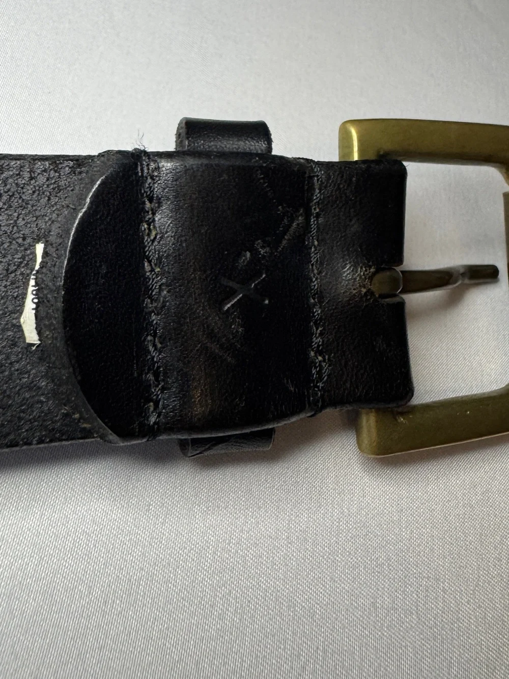 Vintage Polo Ralph Lauren Black Leather Thick Wide Brass Buckle Argentina 36
